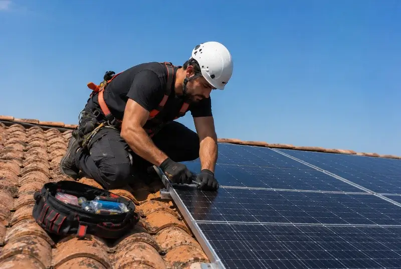 Maintenance et monitoring de panneaux solaires à Zuydcoote