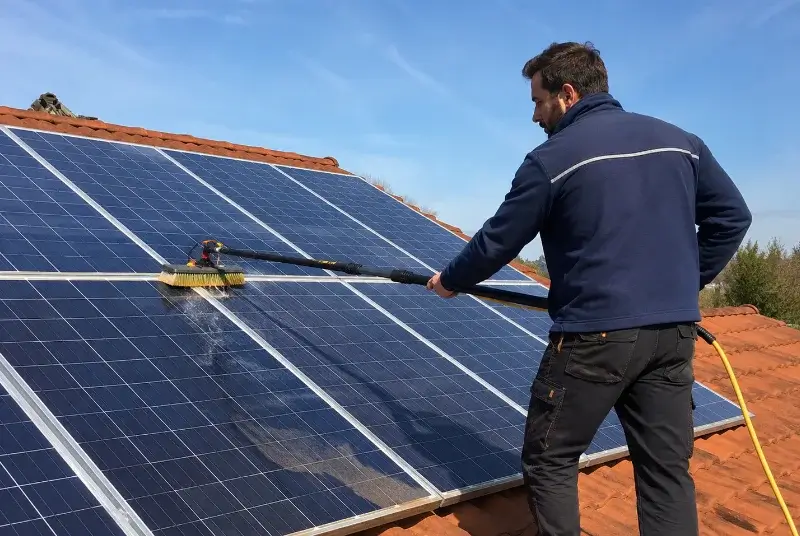 Nettoyage et entretien de panneaux solaires à Zuydcoote